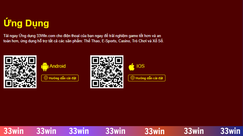 Tải app 33WIN bằng Android siêu nhanh